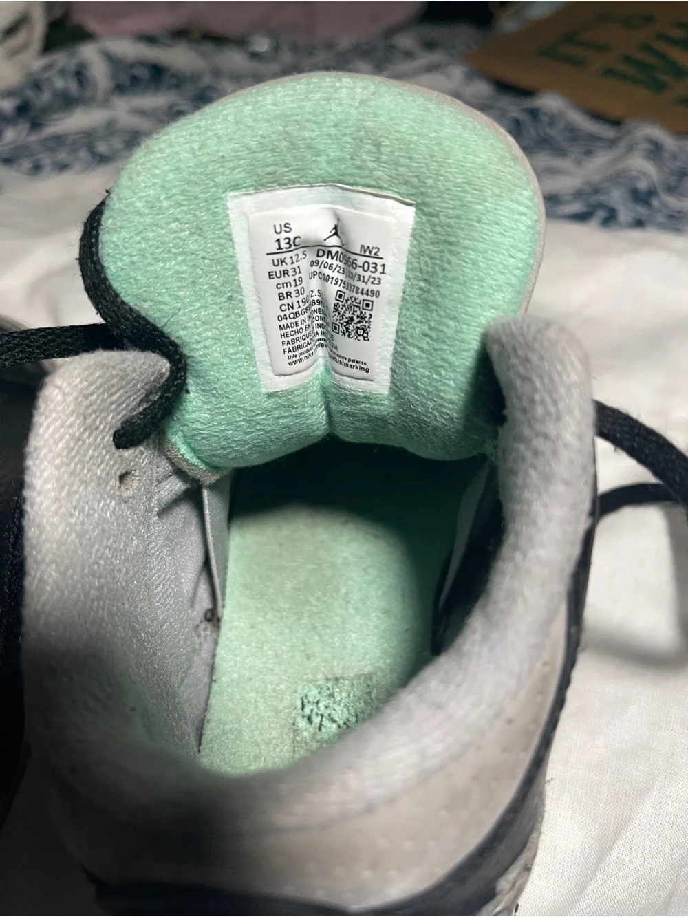 Kids Air Jordans 3 Retro Green Glow